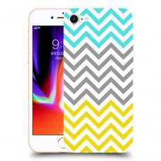 שורות צהובות-ירוקות כיסוי מגן קשיח מעוצב ל Apple iPhone 8 יחידה אחת סקרין מובייל