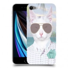 חתול זוהר כיסוי מגן קשיח מעוצב ל Apple iPhone SE (2020) יחידה אחת סקרין מובייל