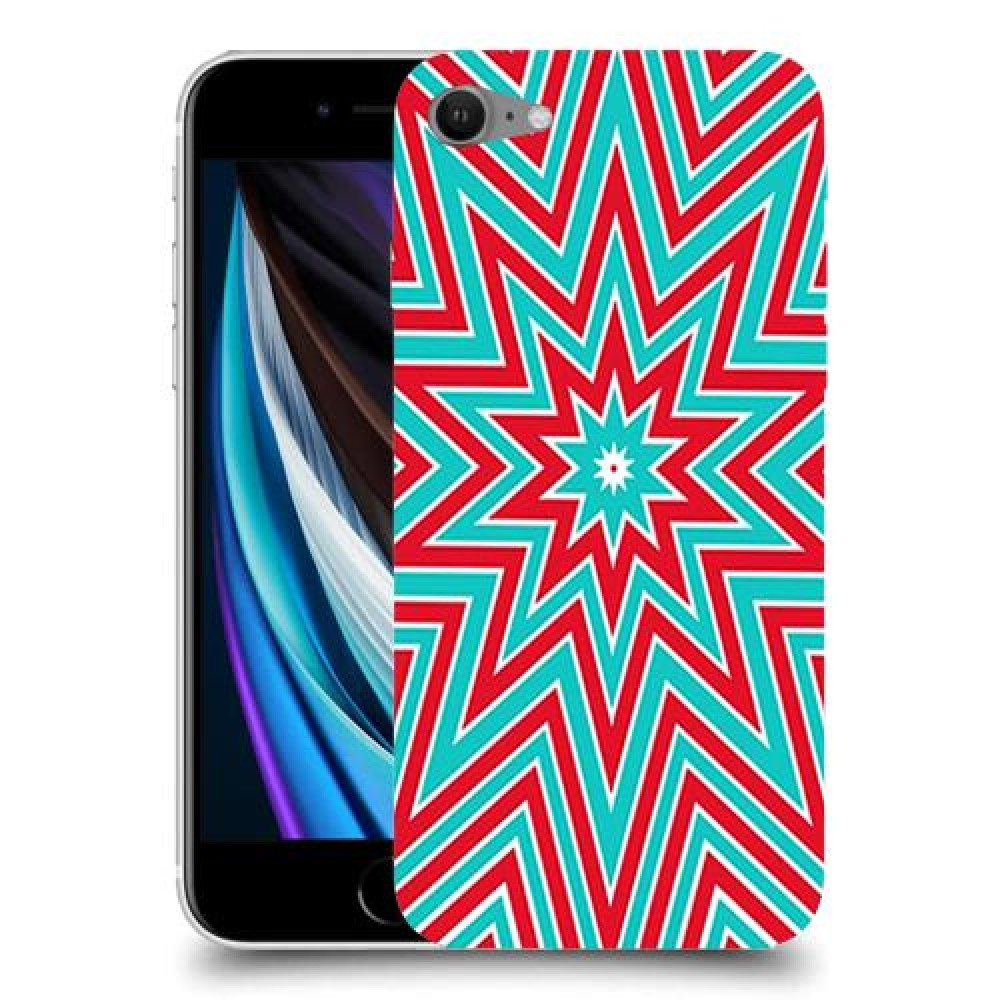 צבעי שלג כיסוי מגן קשיח מעוצב ל Apple iPhone SE (2020) יחידה אחת סקרין מובייל