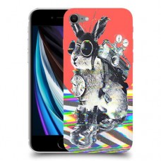 ארנבון מוזר כיסוי מגן קשיח מעוצב ל Apple iPhone SE (2020) יחידה אחת סקרין מובייל