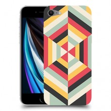 הצגת הפשטה כיסוי מגן קשיח מעוצב ל Apple iPhone SE (2020) יחידה אחת סקרין מובייל