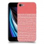 נקודות לבנות בורוד כיסוי מגן קשיח מעוצב ל Apple iPhone SE (2020) יחידה אחת סקרין מובייל