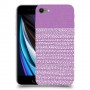 נקודות לבנות בסגול כיסוי מגן קשיח מעוצב ל Apple iPhone SE (2020) יחידה אחת סקרין מובייל