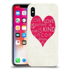 אהבה היא אדיבה כיסוי מגן קשיח מעוצב ל Apple iPhone X יחידה אחת סקרין מובייל