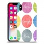 אהבה צחוק חיים כיסוי מגן קשיח מעוצב ל Apple iPhone X יחידה אחת סקרין מובייל