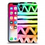 ניאון גיאומטריה כיסוי מגן קשיח מעוצב ל Apple iPhone X יחידה אחת סקרין מובייל