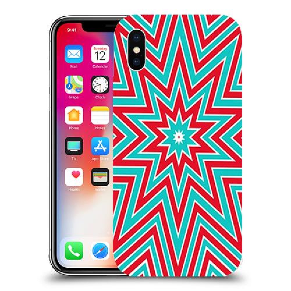 צבעי שלג כיסוי מגן קשיח מעוצב ל Apple iPhone X יחידה אחת סקרין מובייל