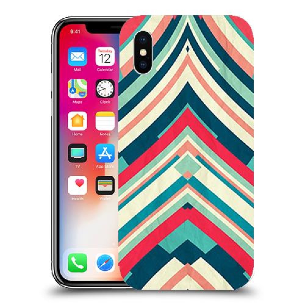 פסים בצבע כיסוי מגן קשיח מעוצב ל Apple iPhone X יחידה אחת סקרין מובייל