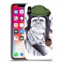 חשיבה קוף כיסוי מגן קשיח מעוצב ל Apple iPhone X יחידה אחת סקרין מובייל