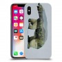 דוב לבן כיסוי מגן קשיח מעוצב ל Apple iPhone X יחידה אחת סקרין מובייל