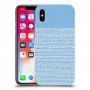נקודות לבנות בכחול כיסוי מגן קשיח מעוצב ל Apple iPhone X יחידה אחת סקרין מובייל