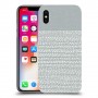 נקודות לבנות אפור כיסוי מגן קשיח מעוצב ל Apple iPhone X יחידה אחת סקרין מובייל