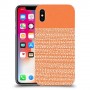 נקודות לבנות בכתום כיסוי מגן קשיח מעוצב ל Apple iPhone X יחידה אחת סקרין מובייל