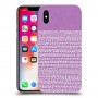 נקודות לבנות בסגול כיסוי מגן קשיח מעוצב ל Apple iPhone X יחידה אחת סקרין מובייל