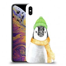 פינגווין בקור כיסוי מגן קשיח מעוצב ל Apple iPhone XS Max יחידה אחת סקרין מובייל