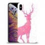 צבי ורוד כיסוי מגן קשיח מעוצב ל Apple iPhone XS Max יחידה אחת סקרין מובייל