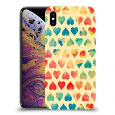 לבבות קשת כיסוי מגן קשיח מעוצב ל Apple iPhone XS Max יחידה אחת סקרין מובייל