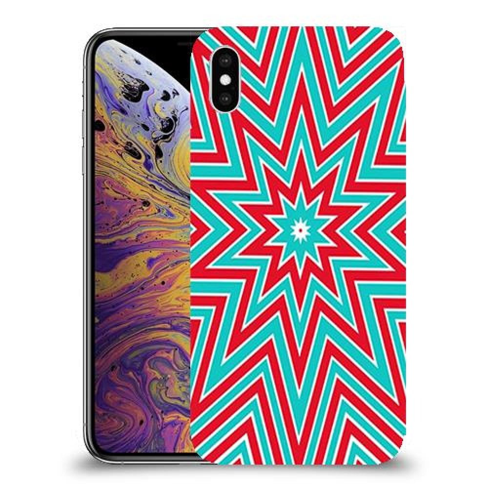 צבעי שלג כיסוי מגן קשיח מעוצב ל Apple iPhone XS Max יחידה אחת סקרין מובייל