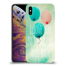 עד הירח ובחזרה כיסוי מגן קשיח מעוצב ל Apple iPhone XS Max יחידה אחת סקרין מובייל