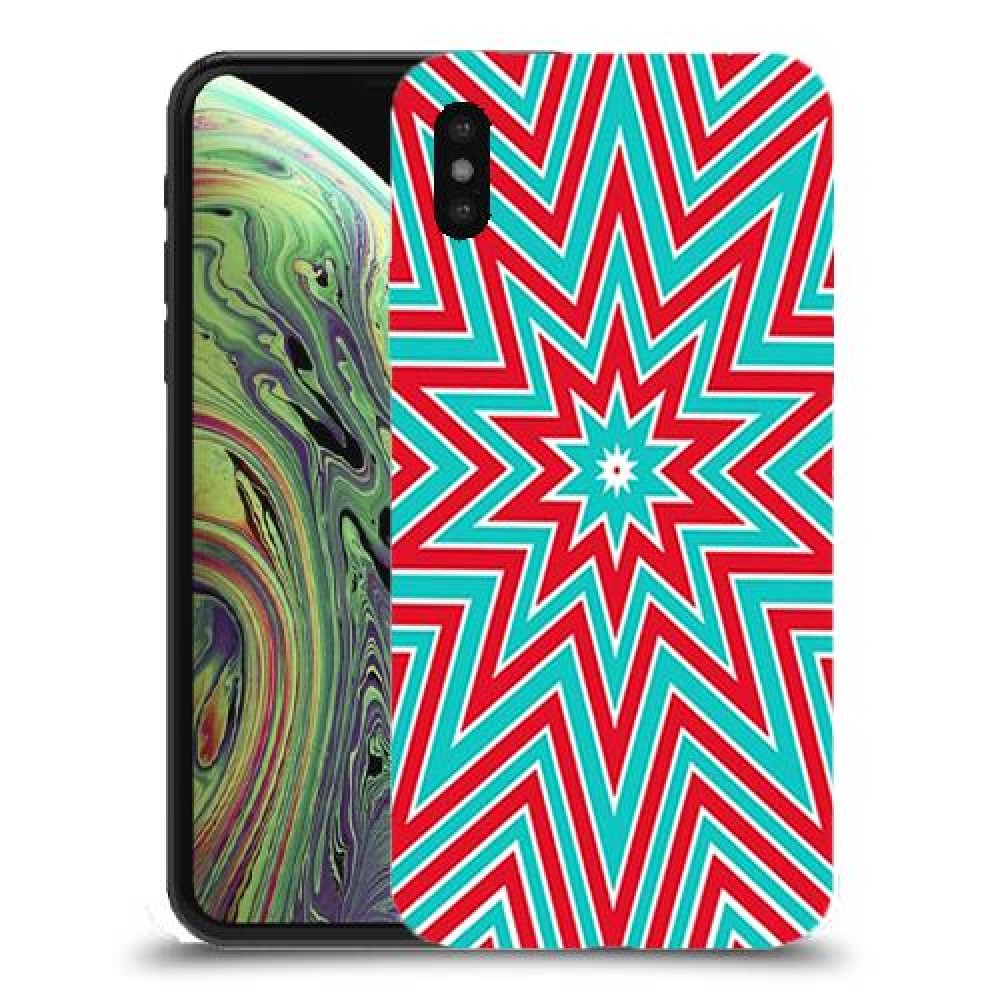 צבעי שלג כיסוי מגן קשיח מעוצב ל Apple iPhone XS יחידה אחת סקרין מובייל