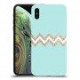 פסים בירוק כיסוי מגן קשיח מעוצב ל Apple iPhone XS יחידה אחת סקרין מובייל