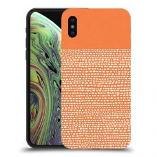 נקודות לבנות בכתום כיסוי מגן קשיח מעוצב ל Apple iPhone XS יחידה אחת סקרין מובייל