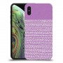 נקודות לבנות בסגול כיסוי מגן קשיח מעוצב ל Apple iPhone XS יחידה אחת סקרין מובייל