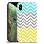 שורות צהובות-ירוקות כיסוי מגן קשיח מעוצב ל Apple iPhone XS יחידה אחת סקרין מובייל