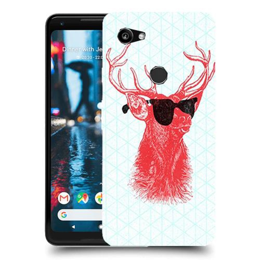 אדג אדום במשקפיים כיסוי מגן קשיח מעוצב ל Google Pixel 2 XL יחידה אחת סקרין מובייל