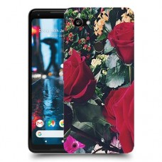 ורדים כיסוי מגן קשיח מעוצב ל Google Pixel 2 XL יחידה אחת סקרין מובייל