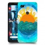 זריחה ליד הים כיסוי מגן קשיח מעוצב ל Google Pixel 2 XL יחידה אחת סקרין מובייל