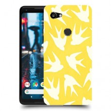 צהוב ציפור החיים כיסוי מגן קשיח מעוצב ל Google Pixel 2 XL יחידה אחת סקרין מובייל
