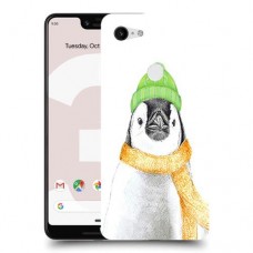 פינגווין בקור כיסוי מגן קשיח מעוצב ל Google Pixel 3 XL יחידה אחת סקרין מובייל