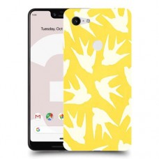 צהוב ציפור החיים כיסוי מגן קשיח מעוצב ל Google Pixel 3 XL יחידה אחת סקרין מובייל
