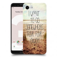 במקום רחוק רחוק כיסוי מגן קשיח מעוצב ל Google Pixel 3 יחידה אחת סקרין מובייל