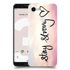 הישאר חזק כיסוי מגן קשיח מעוצב ל Google Pixel 3 יחידה אחת סקרין מובייל