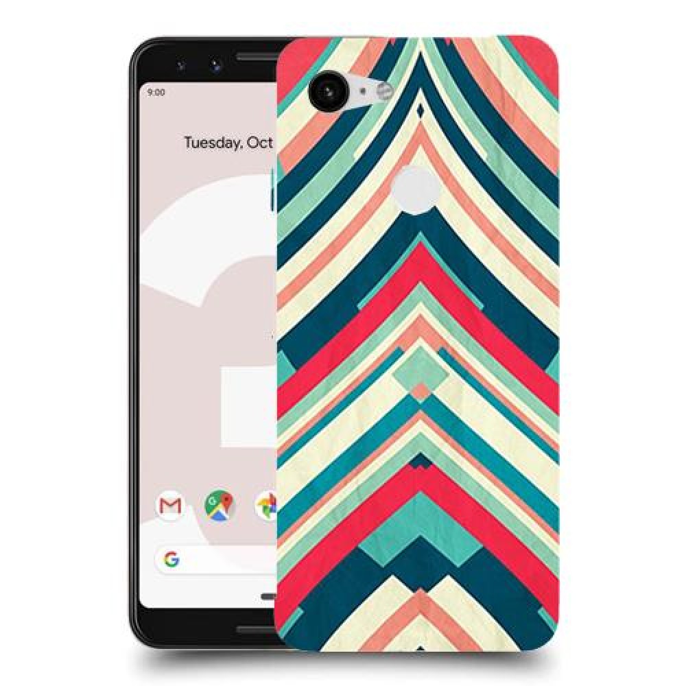 פסים בצבע כיסוי מגן קשיח מעוצב ל Google Pixel 3 יחידה אחת סקרין מובייל