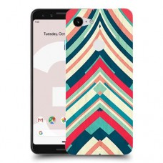 פסים בצבע כיסוי מגן קשיח מעוצב ל Google Pixel 3 יחידה אחת סקרין מובייל