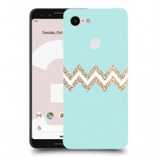 פסים בירוק כיסוי מגן קשיח מעוצב ל Google Pixel 3 יחידה אחת סקרין מובייל