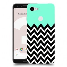 פסים במנטה כיסוי מגן קשיח מעוצב ל Google Pixel 3 יחידה אחת סקרין מובייל