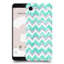גיאומטריה טורקיז כיסוי מגן קשיח מעוצב ל Google Pixel 3 יחידה אחת סקרין מובייל