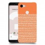 נקודות לבנות בכתום כיסוי מגן קשיח מעוצב ל Google Pixel 3 יחידה אחת סקרין מובייל