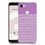 נקודות לבנות בסגול כיסוי מגן קשיח מעוצב ל Google Pixel 3 יחידה אחת סקרין מובייל