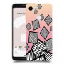 זאברה ריבועים כיסוי מגן קשיח מעוצב ל Google Pixel 3 יחידה אחת סקרין מובייל