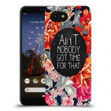 אף אחד לא קיבל זמן כיסוי מגן קשיח מעוצב ל Google Pixel 3a XL יחידה אחת סקרין מובייל