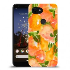 אפרסקים כתומים כיסוי מגן קשיח מעוצב ל Google Pixel 3a XL יחידה אחת סקרין מובייל