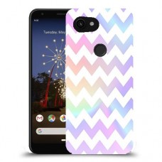 גיאומטריה פסטל כיסוי מגן קשיח מעוצב ל Google Pixel 3a XL יחידה אחת סקרין מובייל