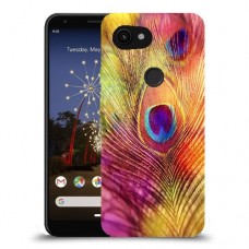 נוצת טווס כיסוי מגן קשיח מעוצב ל Google Pixel 3a XL יחידה אחת סקרין מובייל