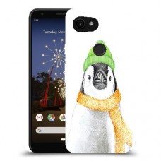 פינגווין בקור כיסוי מגן קשיח מעוצב ל Google Pixel 3a XL יחידה אחת סקרין מובייל