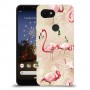 פלמינגו ורוד כיסוי מגן קשיח מעוצב ל Google Pixel 3a XL יחידה אחת סקרין מובייל